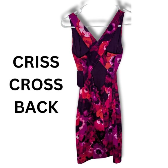 Tailored Arden B. Cocktail Mini Dress - Floral Print - Size XS - Picture 2 of 2